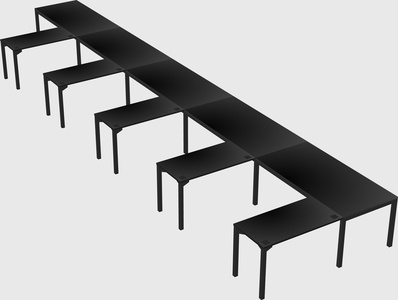 L-shaped desk