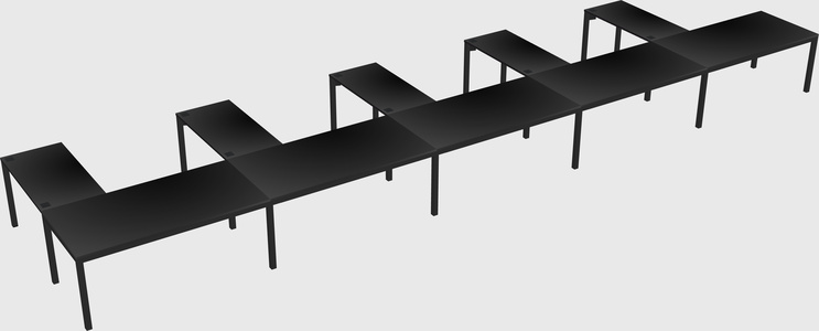 L-shaped desk