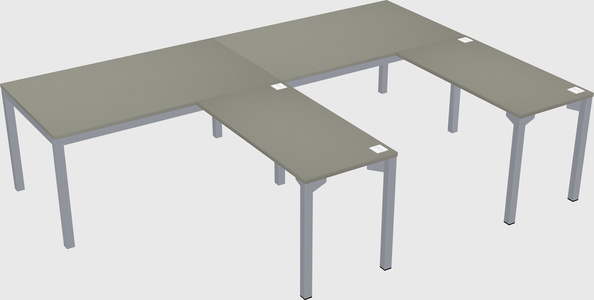 L-shaped desk