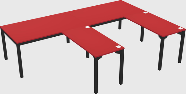 L-shaped desk