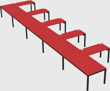 L-shaped desk