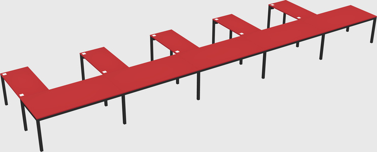 L-shaped desk