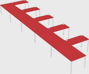 L-shaped desk