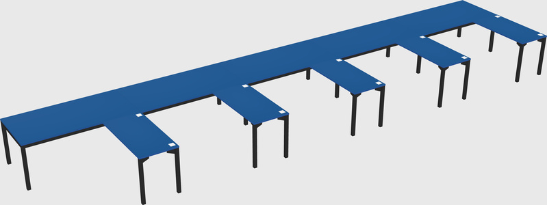 L-shaped desk