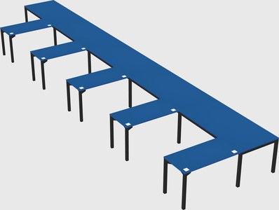 L-shaped desk
