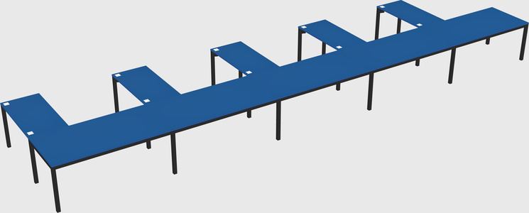 L-shaped desk
