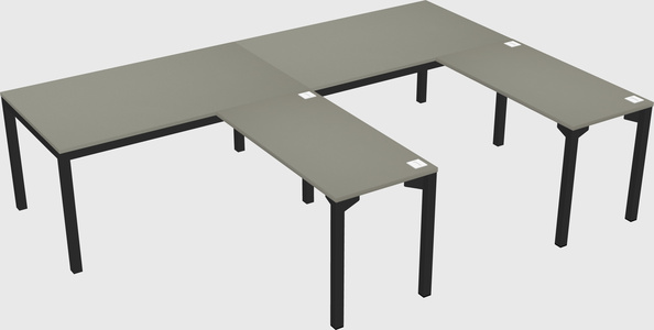 L-shaped desk