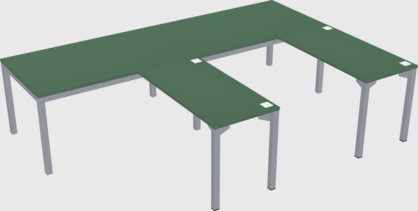 L-shaped desk