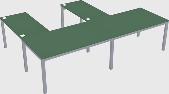 L-shaped desk
