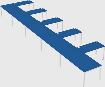 L-shaped desk