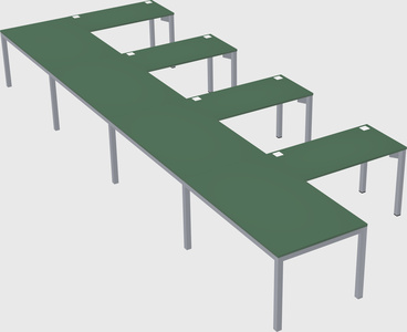 L-shaped desk