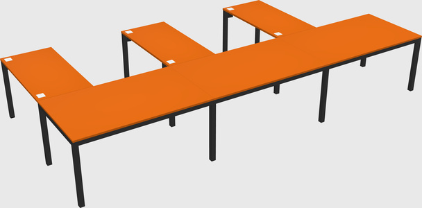 L-shaped desk