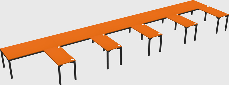 L-shaped desk