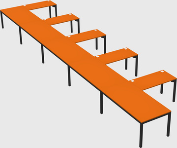 L-shaped desk