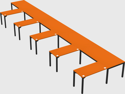 L-shaped desk