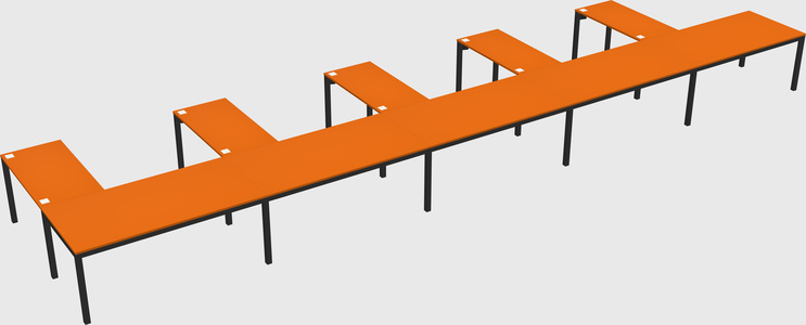 L-shaped desk