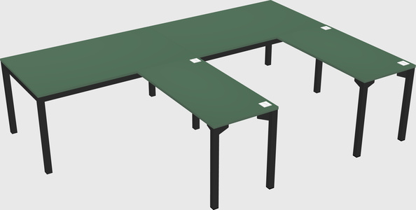 L-shaped desk