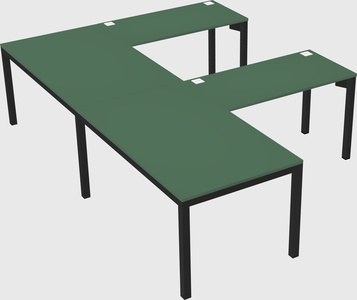 L-shaped desk