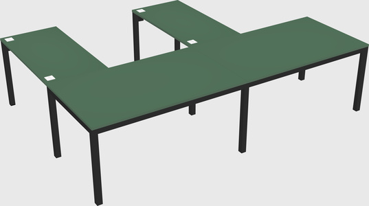 L-shaped desk