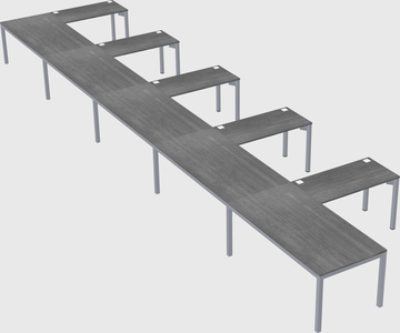 L-shaped desk