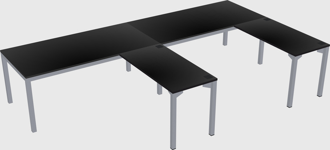 L-shaped desk