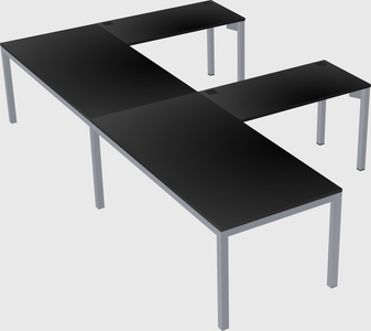 L-shaped desk