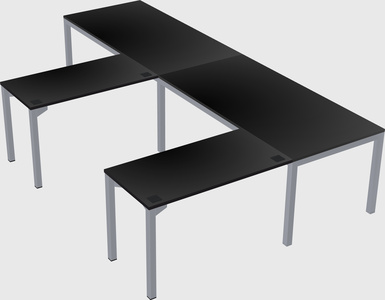 L-shaped desk