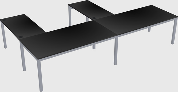 L-shaped desk