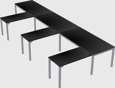 L-shaped desk