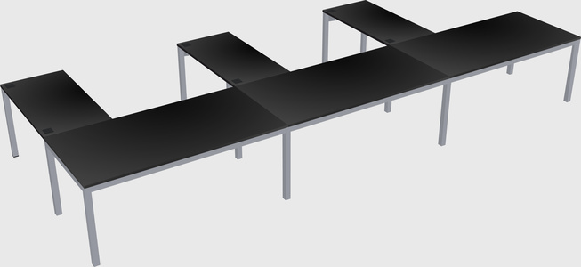 L-shaped desk