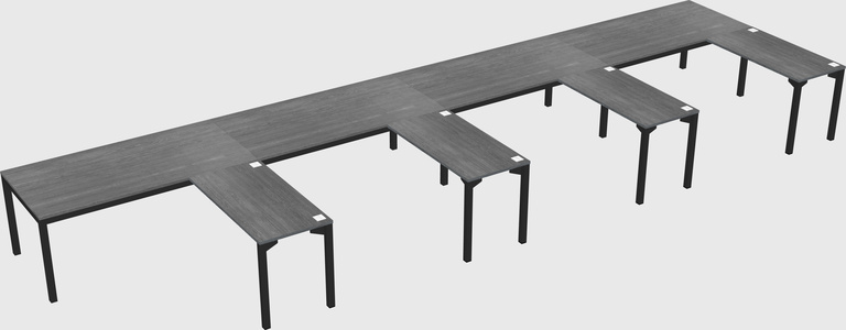 L-shaped desk