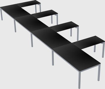 L-shaped desk