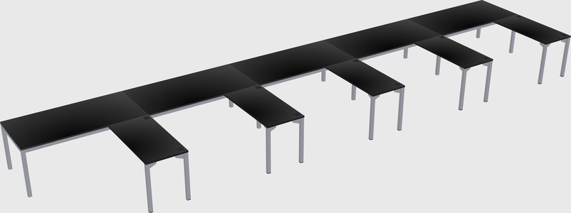 L-shaped desk