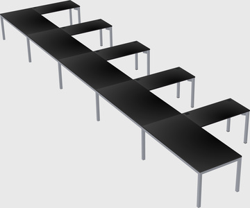 L-shaped desk