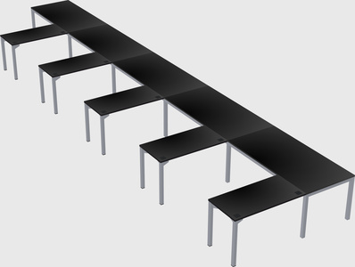 L-shaped desk