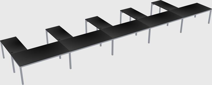 L-shaped desk