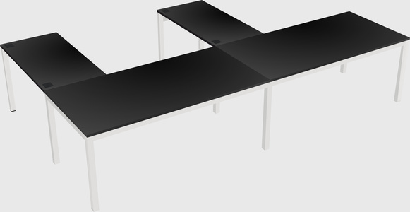 L-shaped desk