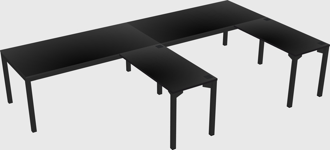 L-shaped desk