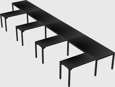 L-shaped desk