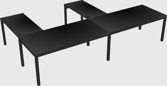 L-shaped desk