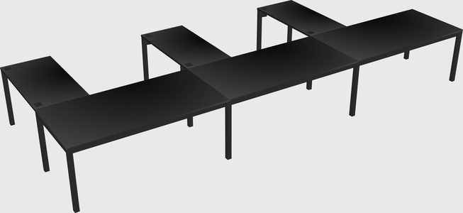 L-shaped desk