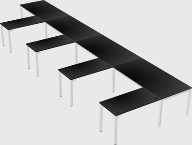 L-shaped desk