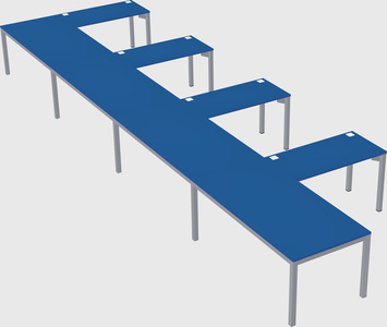 L-shaped desk