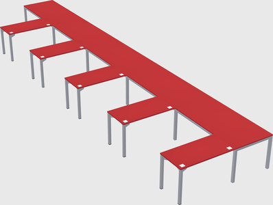 L-shaped desk