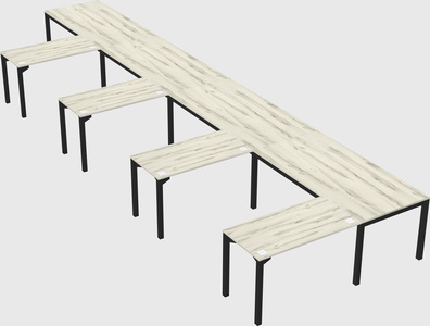 L-shaped desk