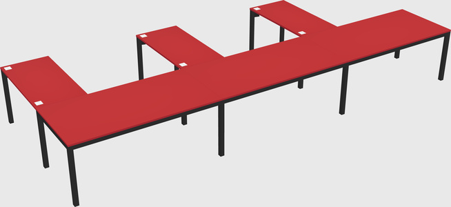 L-shaped desk
