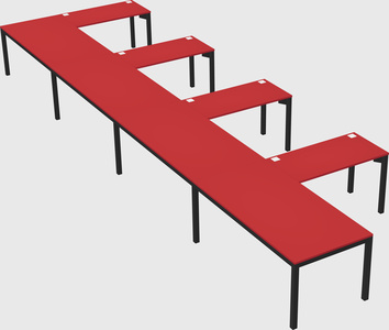 L-shaped desk