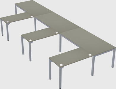 L-shaped desk