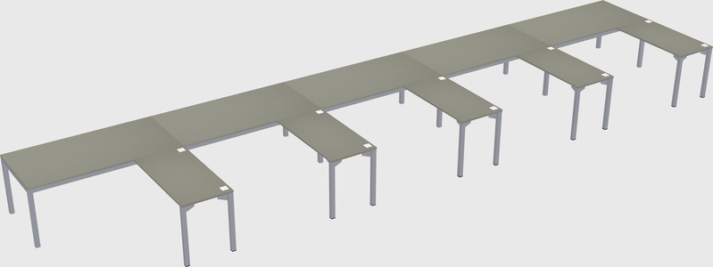L-shaped desk