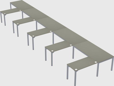 L-shaped desk